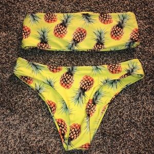 Medium pineapple bathing suit. Brand new.